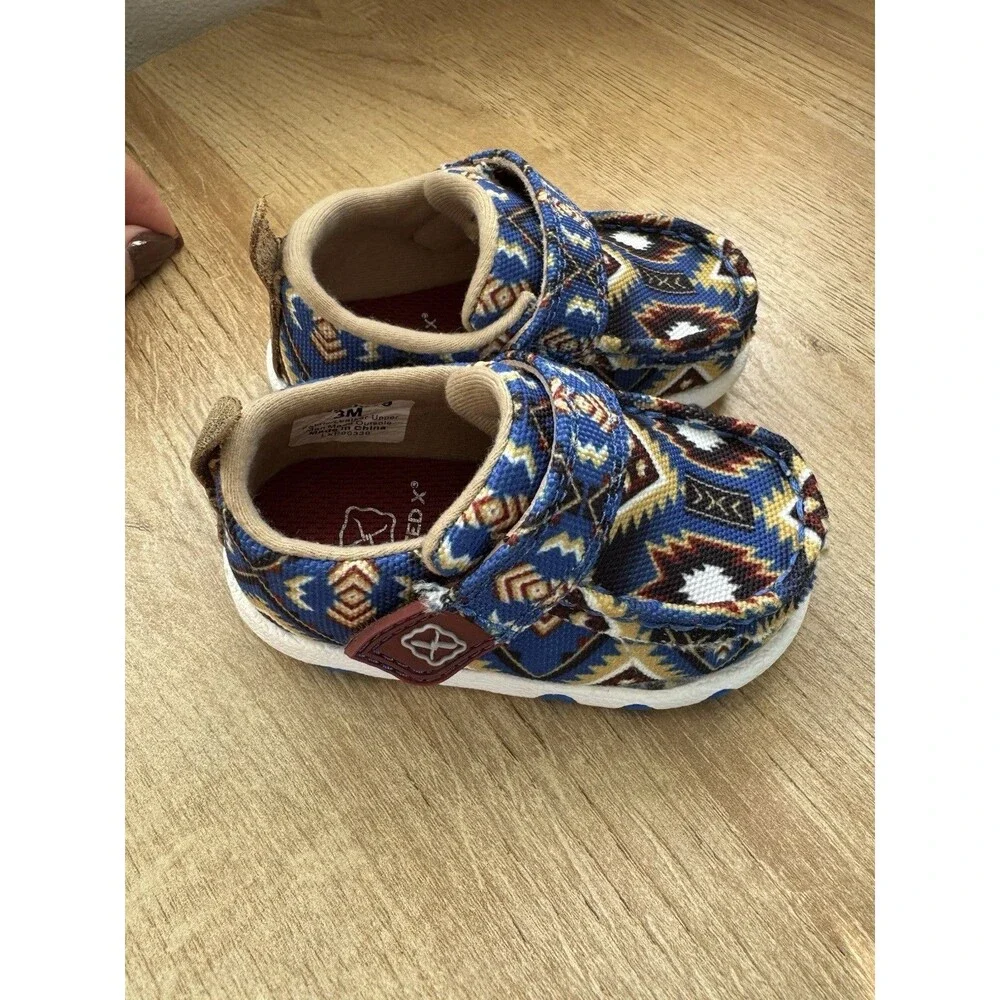 Twisted X Infant Southwestern Print Driving Mocs